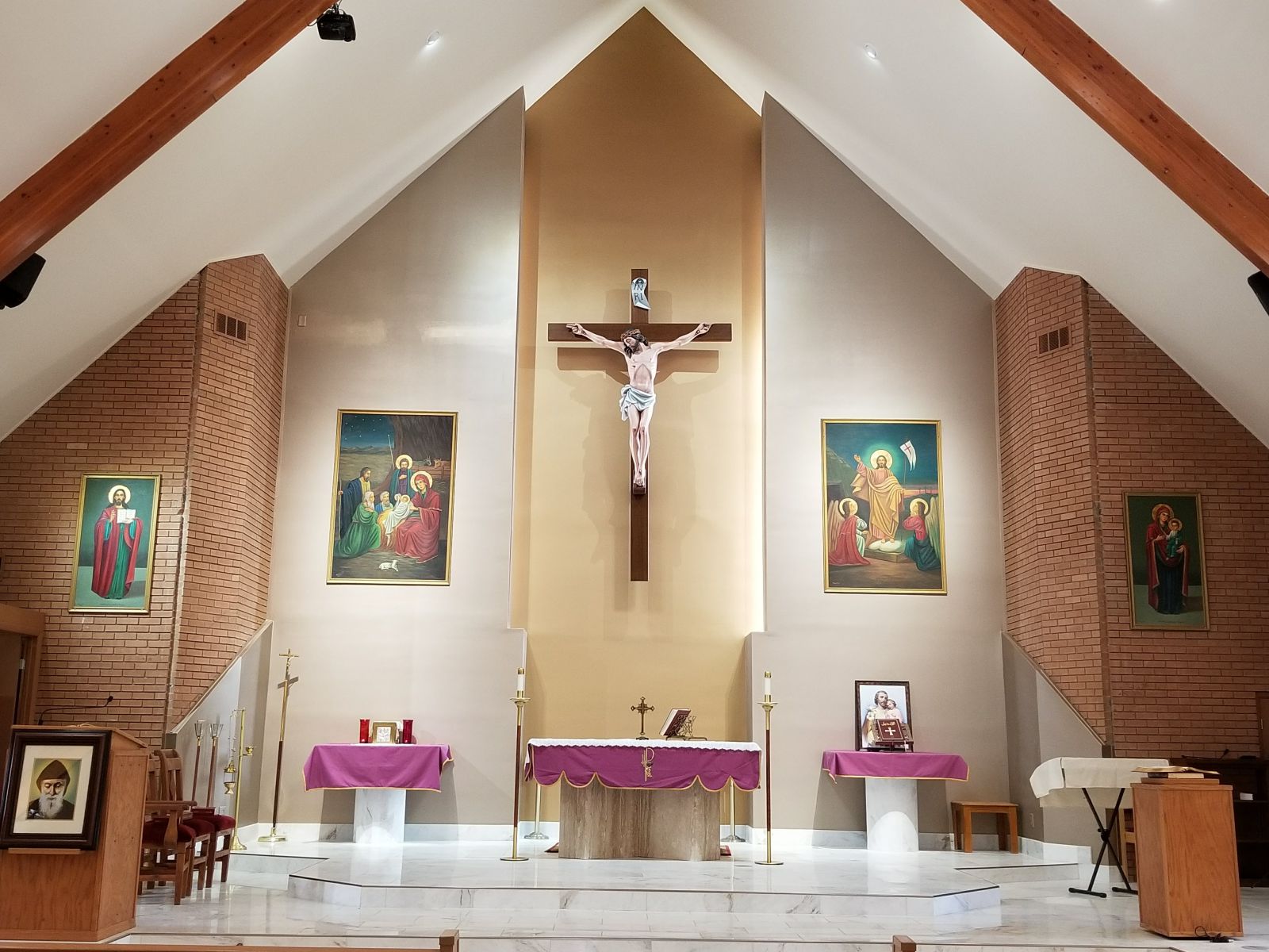 Inside our newly renovated Church. 